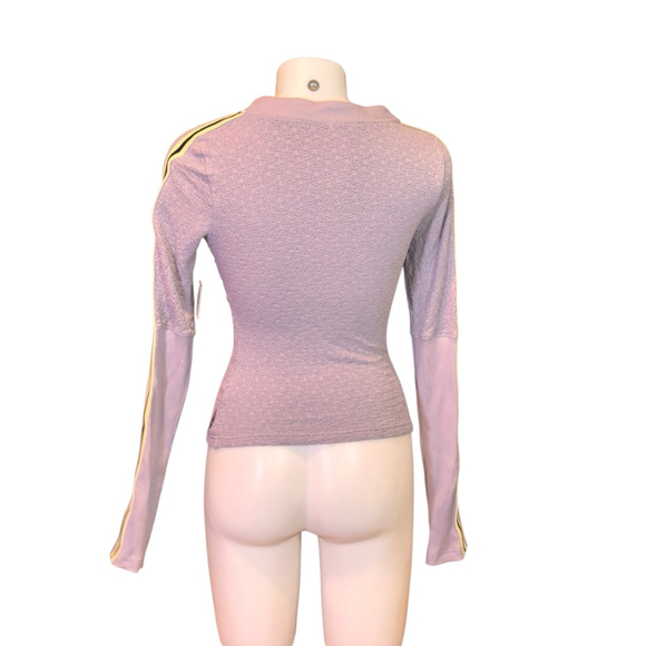 Women's FP Movement Long Sleeve Top Purple/Gray Size m e17 - Picture 3 of 5
